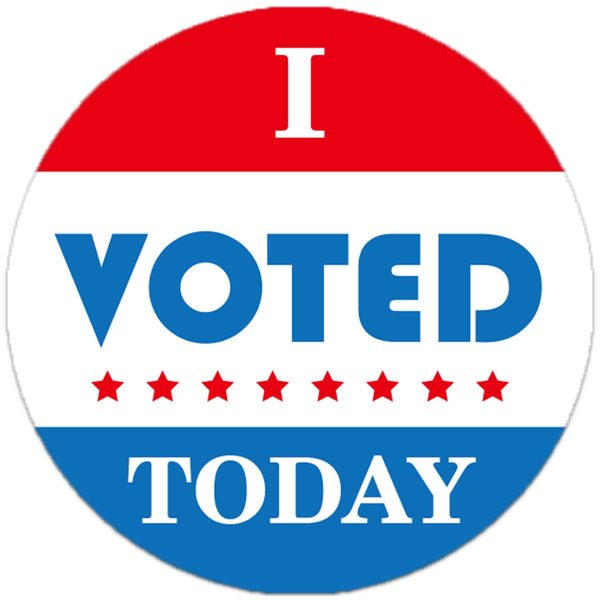 Voters receive an “I Voted Today” sticker from every polling location if they vote in person.