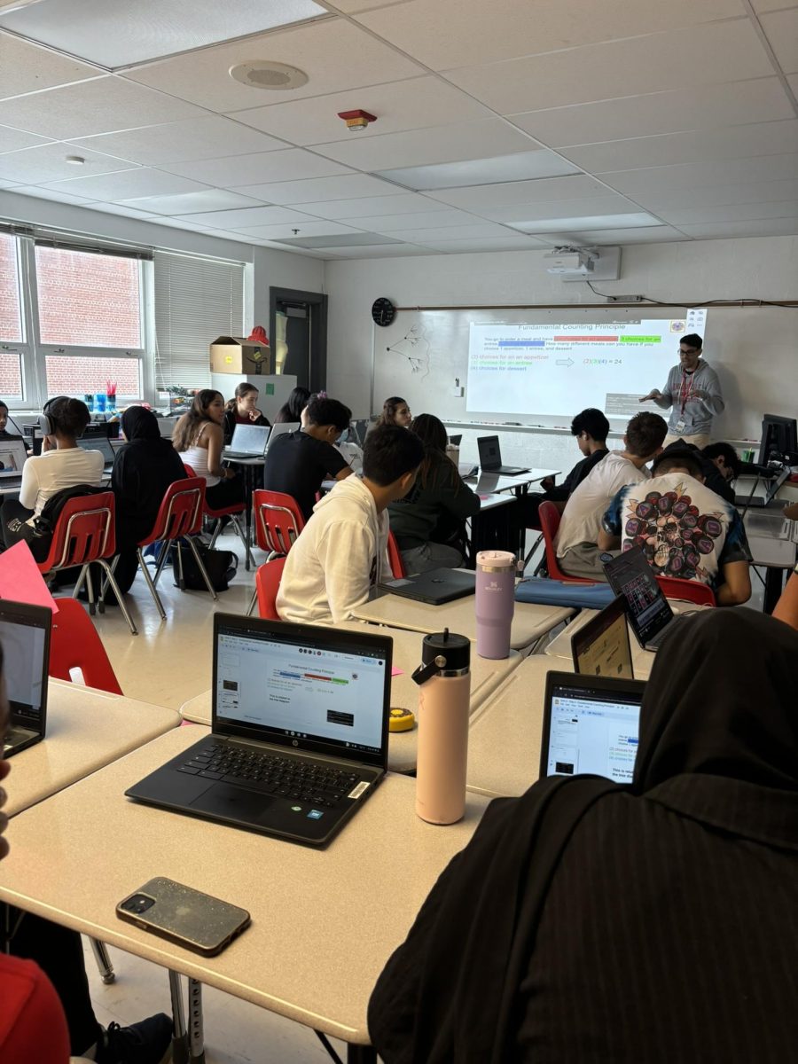 Gregory Loutsios’ statistics and
probabilities class has 31+ students.