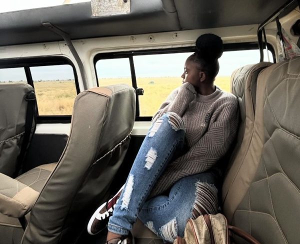 Senior Rebecca Balibuno riding in a bus in the DR Congo, her homeland, feeling the nostalgla and memories of her homeland where she was raised until last year when she moved to America at the age of 15.